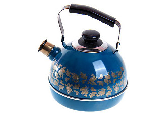 Чайник эмалированный Рубин ОЛИМПИЯ бирюзовый, подвиж.ручка г.Ростов 3,5л ТМ04/35/06/15 (185)