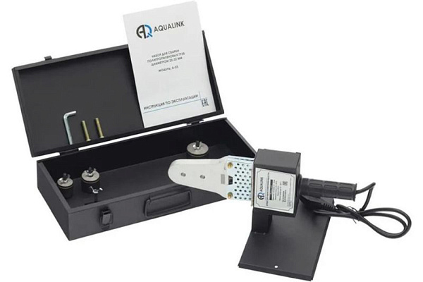 Сварочный аппарат для ППР труб AQUALINK A-03 (600вт, 20-32мм, кейс) (04593)