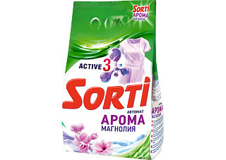 Порошок стиральный SORTI автомат арома магнолия 2кг (1/4)