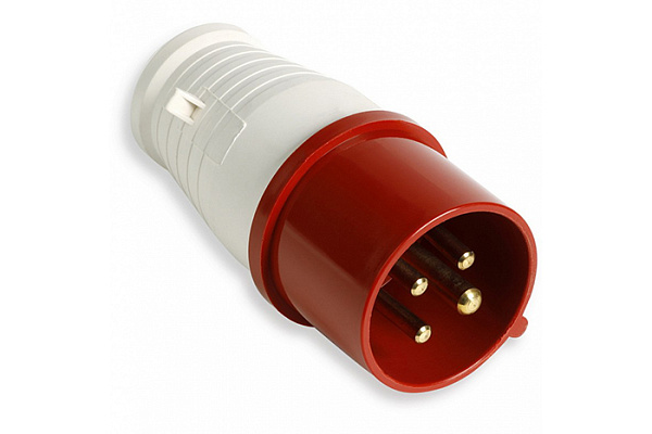 Вилка SMARTBUY 014 3Р+РЕ 16А 380В IP44 переносная (SBE-16-PP4-380) (587)