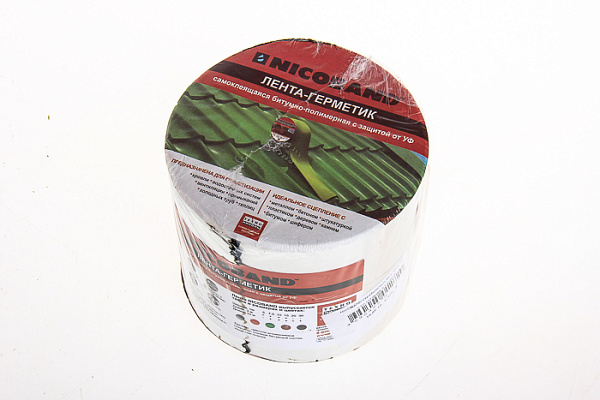 Лента самоклеющаяся Nicoband, коричневая (герметик) (3мх10см)