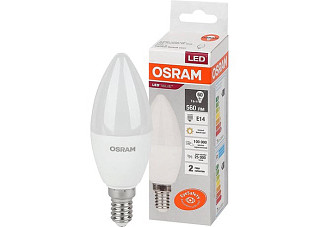 Лампа светодиодная OSRAM LED 7Вт E14 3000К 560Лм свеча 220В (замена 60Вт) (8883)