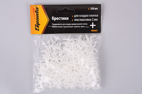 Крестики для плитки пластм. 2,0мм 250шт 880685 (10/200)