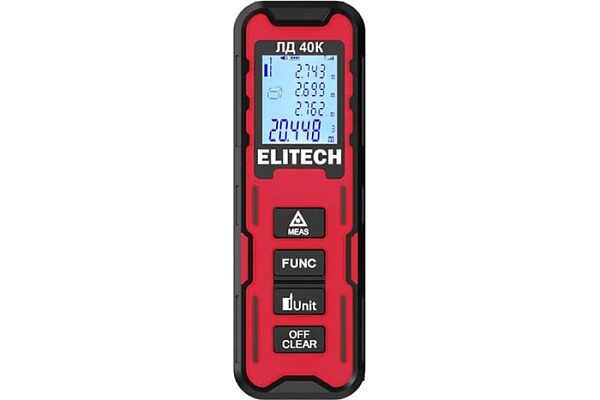 Дальномер ELITECH ЛД 40К 40м 0,05кг E0301.004.00