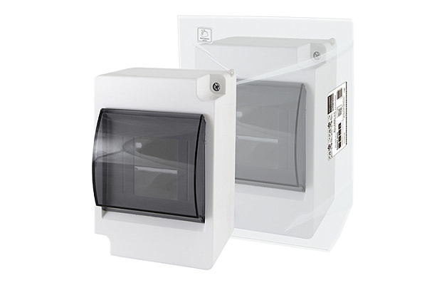 Бокс КМПн-2/4 для наруж. уст. с п/прозрачной крышкой, IP30 НАРОДНЫЙ (0907-0602)