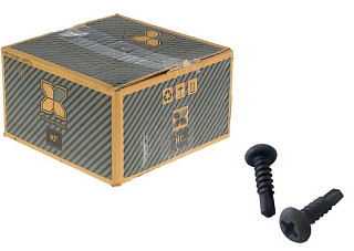 Саморез полуцилиндр, оксид 3,5*11 сверло (упак. 1000шт)