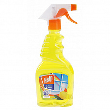 Средство для мытья стекол HELP (ХЕЛП) с курком лимон 500мл (1-0325)