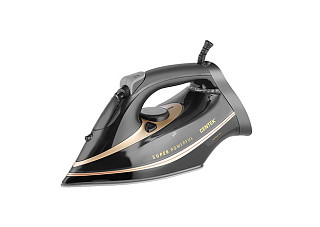 Утюг Centek CT-2346 GOLD (черн/зол) 3200Вт, МОЩНЫЙ ПАРОВОЙ УДАР, керамическая подошва, самоочистка,