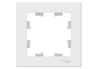 Рамка однопостовая ATLASDESIGN белый (ATN000101) (975)