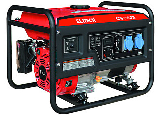 Бензогенератор ELITECH СГБ 2500 РМ (2,2 кВт, бак 15л, 43.5кг, ручной старт)