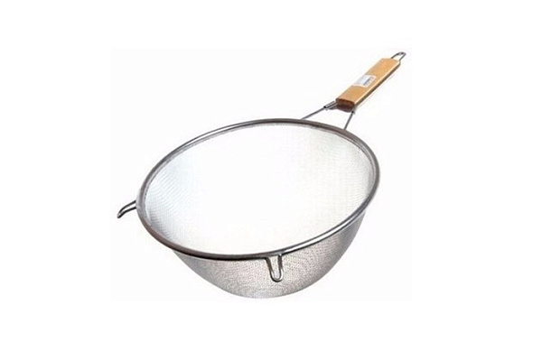 Дуршлаг нержавеющая сталь LARA с деревянной ручкой (эбеновое дерево) (LR03-50)