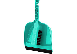 Набор Disco щетка-сметка с совком c кромкой аквамарин (SV3855_1AKB)