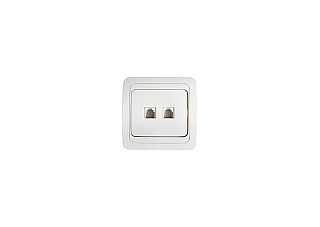Розетка IN HOME CLASSICO RJ-45 2136 компьютерная двойная, белая (300)
