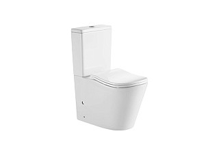 Унитаз-компакт анатомический WAVE SILUET Tornado3.0 гор,ниж,2-кн.арм,дюро,м/л,быстр,БЕЛЫЙ глянец