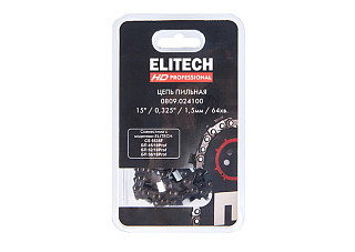 Цепь для бензопилы 15"/38см, 64хв. паз-1,3, шаг-0,325", SC ELITECH HD (0809.024100)