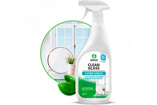 Очиститель стекол и зеркал GRASS Clean Glass Professional 600мл (125552)