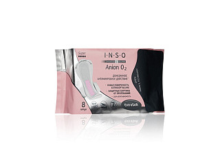 Прокладки INSO anion O2 super женские гигиенические 8шт (556)