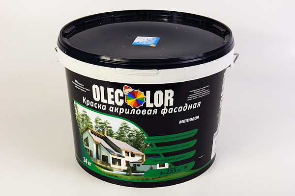 Краска ВД OLECOLOR фасадная (14,0кг)