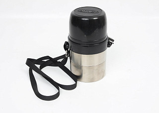 Термос нержавеющая сталь ДОРОЖНЫЙ г.Аша широкое горло, двойная колба, на ремне, тип ДС, 0,5л (1с666)