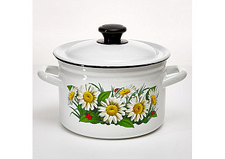 Кастрюля эмалированная с крышкой г.Керчь 3,0л (41704-122) 