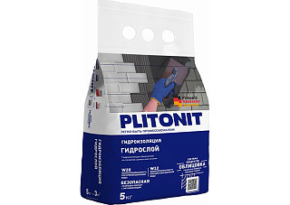 Гидроизоляция PLITONIT ГИДРОСЛОЙ тонкослойная жесткая (5кг) (Н005719)