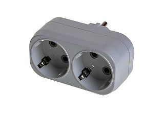 Разветвитель TDM 2 гнезда 2П+З плоский 16А 250B (1806-0026)