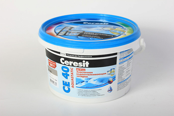 Затирка для швов ЦЕРЕЗИТ CЕ40/2 aquastatic жасмин 2кг 1046820