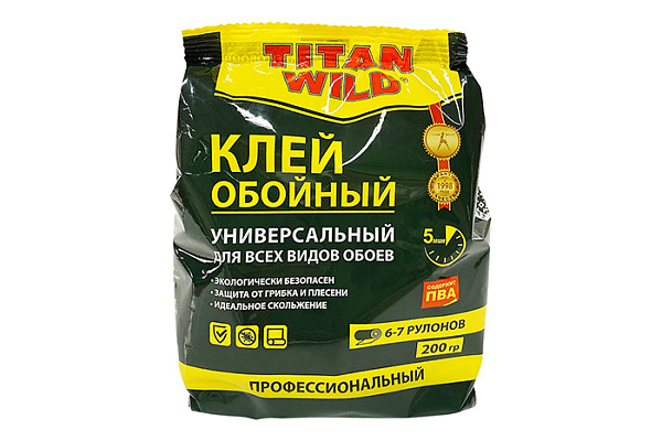 Клей обойный TITAN WILD УНИВЕРСАЛЬНЫЙ (0,200гр) пакет