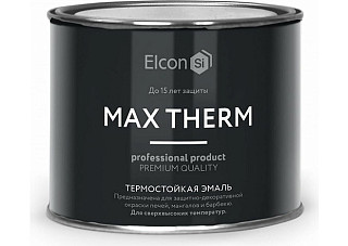 Эмаль термостойкая Elcon темный шоколад, 700 градусов (0,4кг)