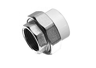 Муфта ПП разъемная ВР 20х1/2" VPL БЕЛЫЙ (300/10)