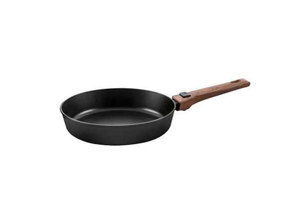 Сковорода LARA КИОТО 24х5,1см, индукция покр DAIKIN 8000 цикл, съем ручка, коробка (LR01-192-24)