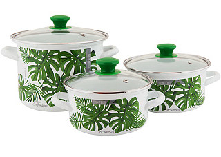 Набор эмал.посуды МОНСТЕРА-5-1-ЭКСТРА пр-во ООО "КМК"