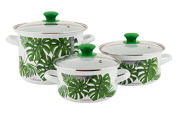 Набор эмал.посуды МОНСТЕРА-5-1-ЭКСТРА пр-во ООО "КМК"