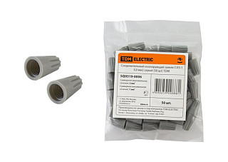 Соединительный изолирующий зажим СИЗ-1 3,0 мм2 серый (50 шт) TDM (0519-0006)