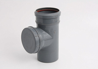 Ревизия с крышкой 110мм СЕРЫЙ (1/10)