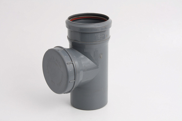 Ревизия с крышкой 110мм СЕРЫЙ (1/10)