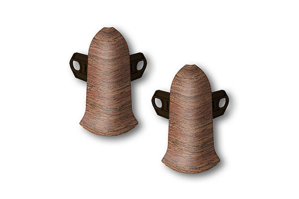 Угол наружный для плинтуса 55мм "Идеал Классик" (2шт. во флоупак) 341 Ольха