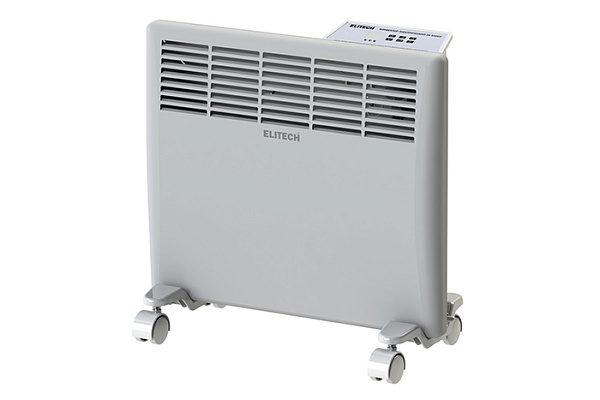 Конвектор ELITECH ЭК 1000Э (1,0кВт, электроника, ролики, ионизатор, кроншт, датчик от опрокидывания)