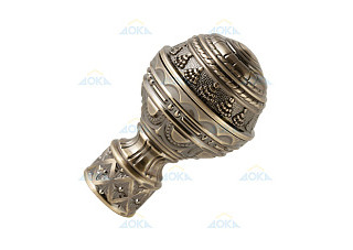 Наконечник металлический D16 Ампир Антик (уп 2шт)