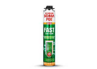 Пена монтажная SOMA FIX (проф FAST (EXPRESS застывание) 870мл (70 литров)) S960