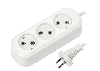 Удлинитель SmartBuy, 3 гн. 7м. 10А/2,2кВт без заземления ПВС 2х1,0 (SBE-10-3-07-N)/30(424)