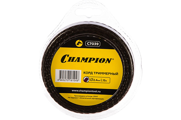 Леска CHAMPION Magic витой квадрат 2,4мм х 15м (C7039)