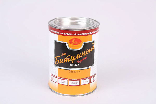 Лак БТ 577 битумный НОВБЫТХИМ (1,0л) 