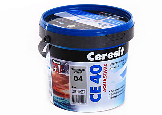 Затирка для швов ЦЕРЕЗИТ CЕ40/1 Aquastatic серебристо-серая 1,0кг (2780264)