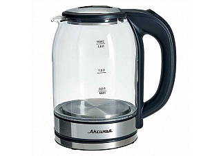 Чайник электрический АКСИНЬЯ  КС-1005 корпус из жаропр. стекла 1500Вт (1,8л) 