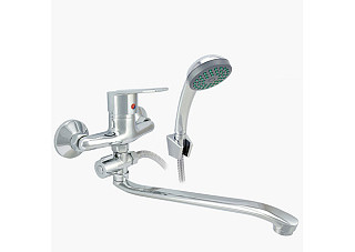 Смеситель для ванны Istok life одноручный, карт. 40мм. S-излив 30см. 0402.412