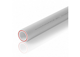 Труба полипропиленовая армированная стекловолокном PN25 50х8.3 Lammin СЕРЫЙ (40/4)