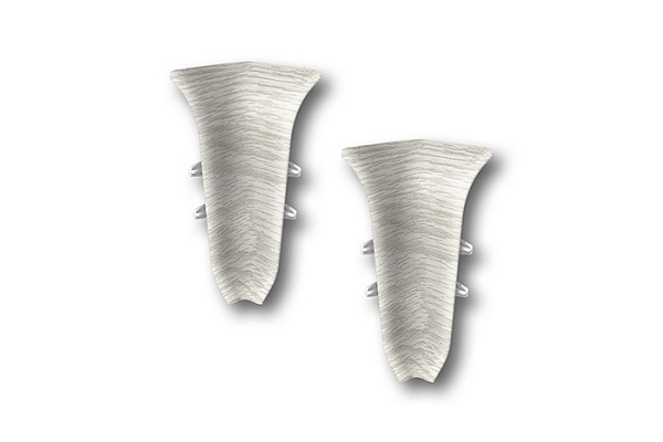 Угол внутренний для плинтуса 55мм "Идеал Классик" (2шт. во флоупак) 230 Дуб айсберг