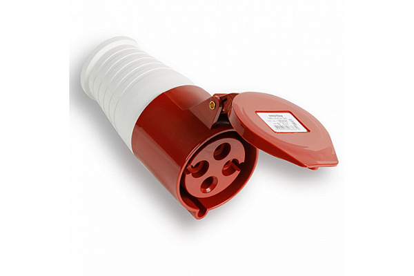 Розетка SMARTBUY 224 переносная 3Р+РЕ 32А 380В IP44 (SBE-32-PS4-380) (679)