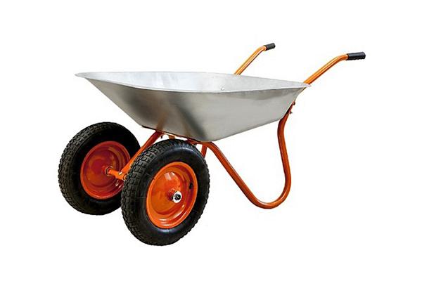 Тачка садовая двухколесная Мастер-Инструмент WB6204S пневм кол 3,25 d=20 200кг/100л